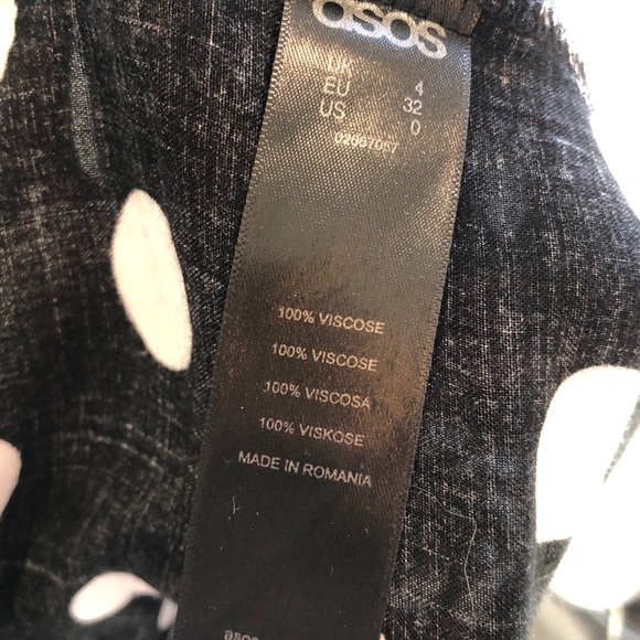 ASOS black and white tank, size 0 - Picture 4 of 4